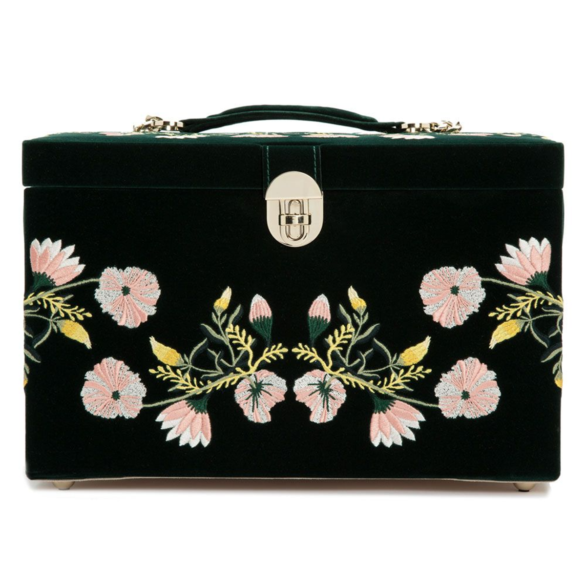 Zoe Forest Green Large Jewellery Box
