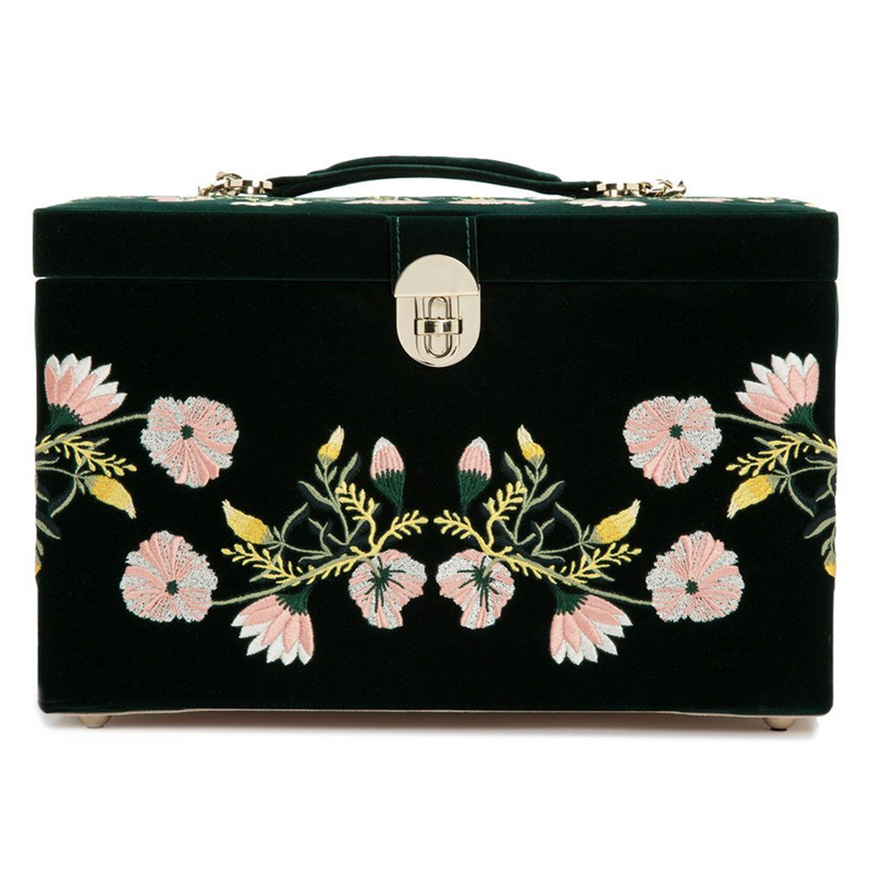 Zoe Forest Green Large Jewellery Box