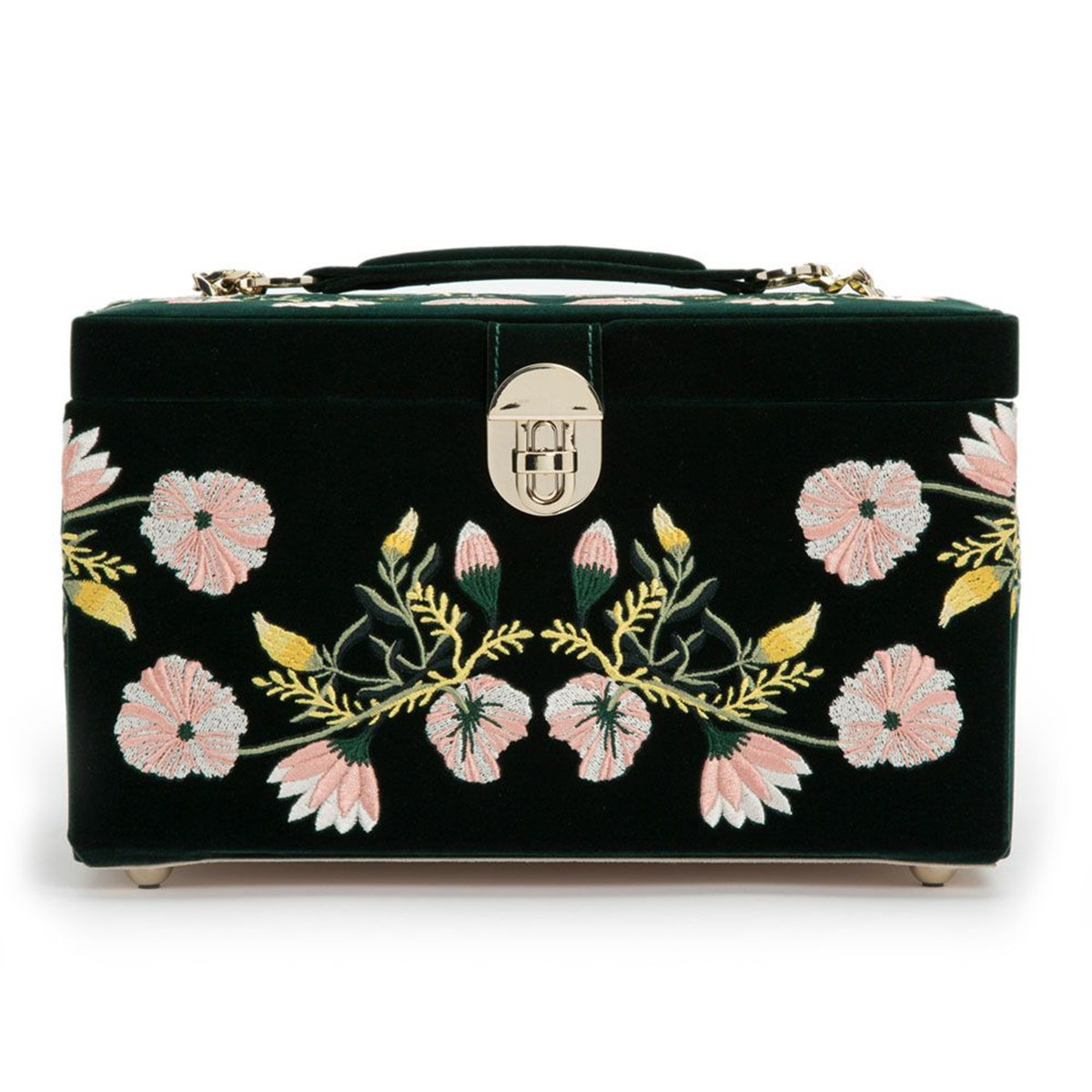 Zoe Forest Green Medium Jewellery Box
