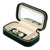 Zoe Forest Green Travel Jewellery Case