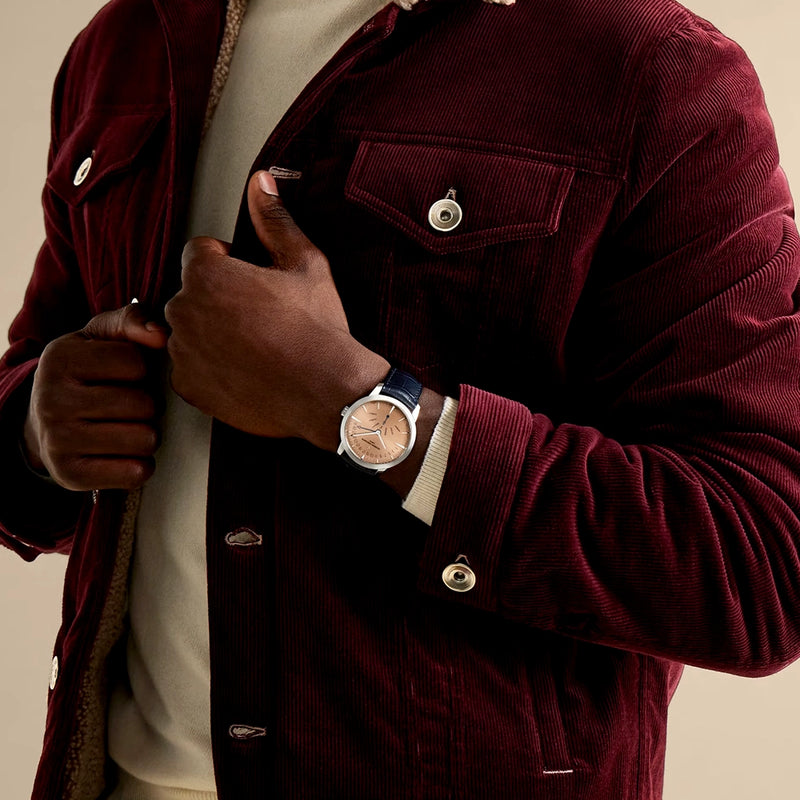 Vacheron Constantin Patrimony Retrograde Day-Date 42.5mm Platinum Strap Watch - Berry's Jewellers