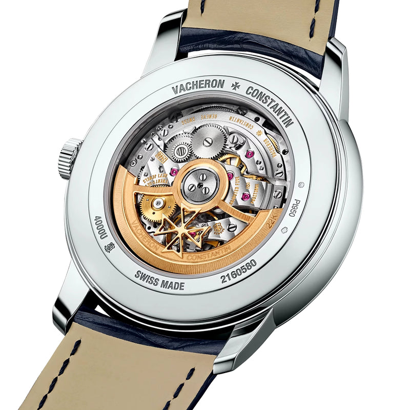 Vacheron Constantin Patrimony Retrograde Day-Date 42.5mm Platinum Strap Watch - Berry's Jewellers