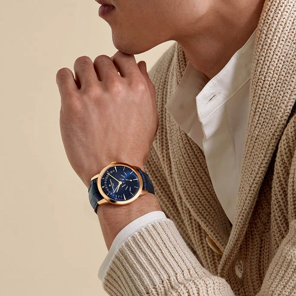 Vacheron Constantin Patrimony Retrograde Day-Date 43mm 18ct Pink Gold Automatic Watch - Berry's Jewellers