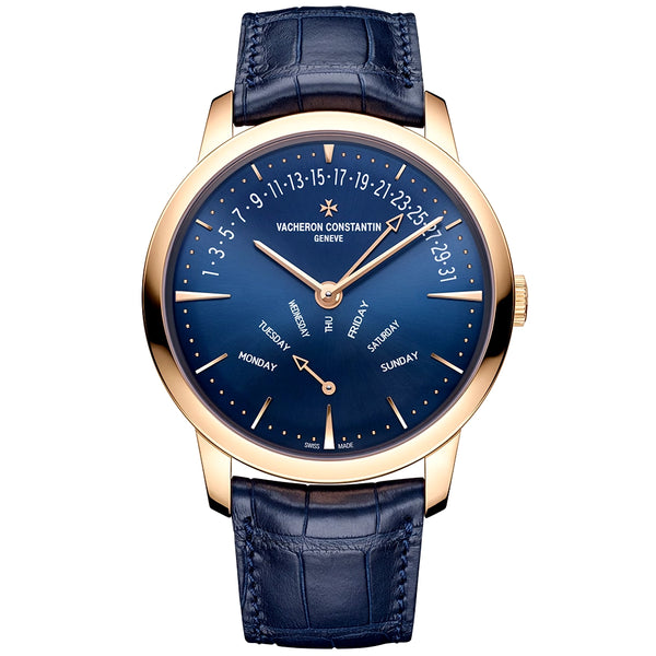 Vacheron Constantin Patrimony Retrograde Day-Date 43mm 18ct Pink Gold Automatic Watch - Berry's Jewellers