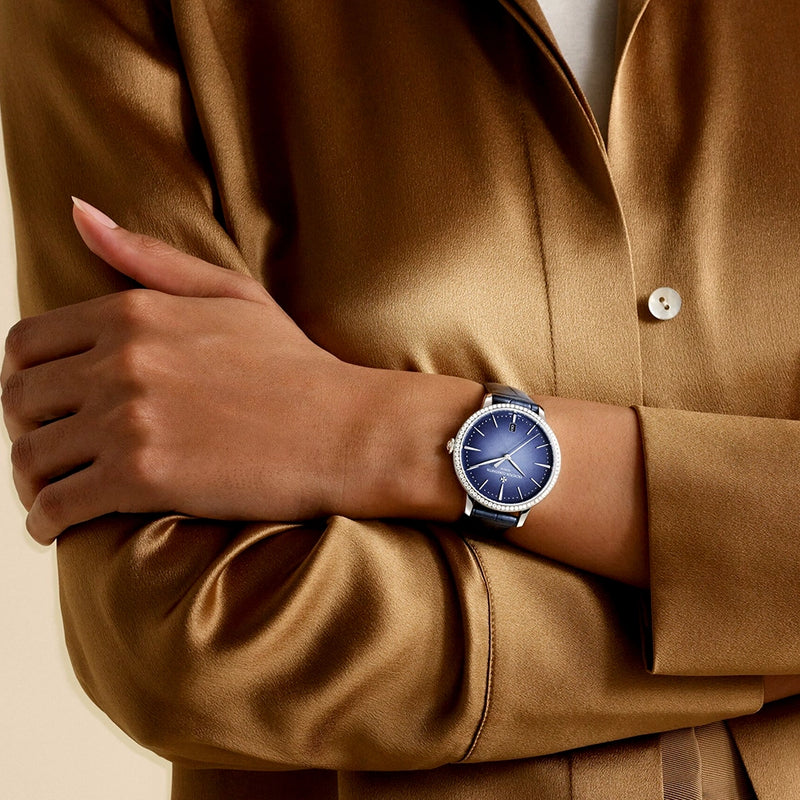 Vacheron Constantin Patrimony Self-Winding 36.5mm 18ct White Gold Diamond Set Strap Watch - Berry's Jewellers