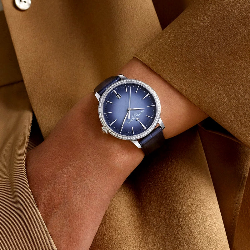 Vacheron Constantin Patrimony Self-Winding 36.5mm 18ct White Gold Diamond Set Strap Watch - Berry's Jewellers