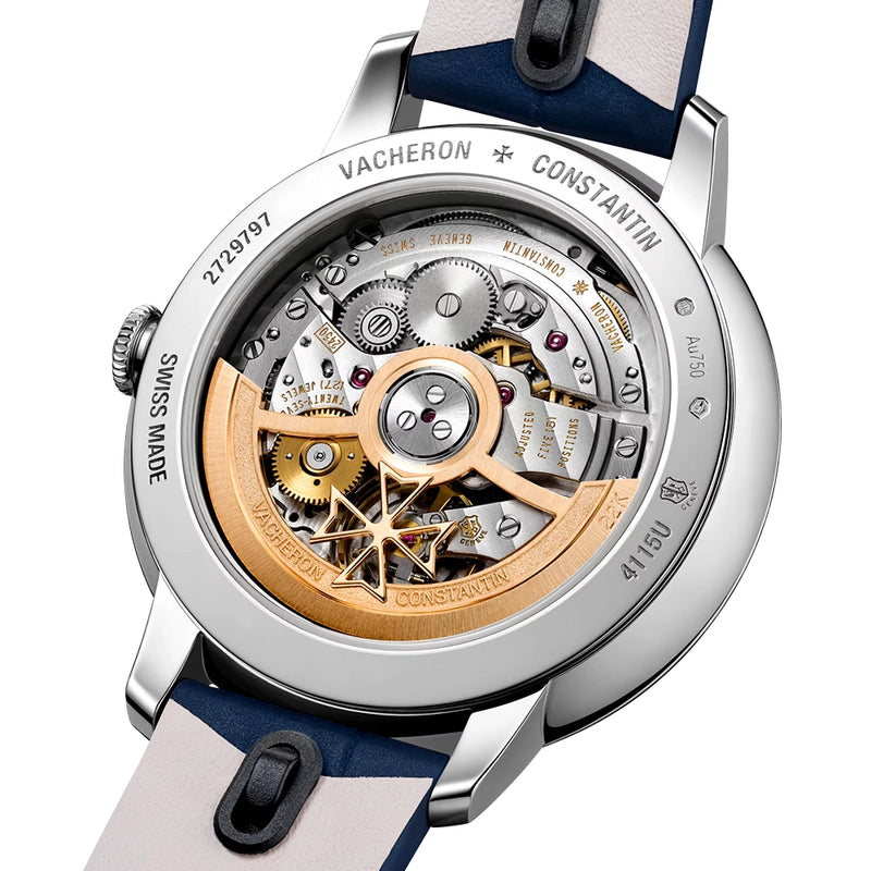 Vacheron Constantin Patrimony Self-Winding 36.5mm 18ct White Gold Diamond Set Strap Watch - Berry's Jewellers