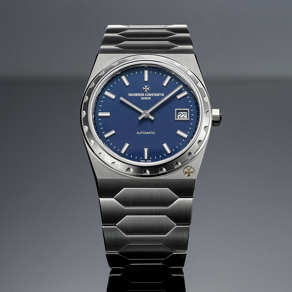 Vacheron Constantin Historiques 222 37mm Steel Blue Dial Mens Automatic Watch - Berry's Jewellers