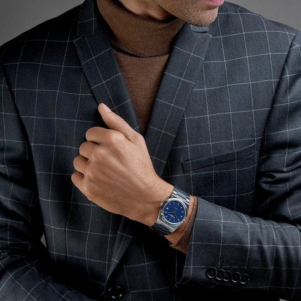 Vacheron Constantin Historiques 222 37mm Steel Blue Dial Mens Automatic Watch - Berry's Jewellers