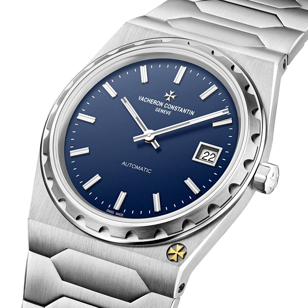Vacheron Constantin Historiques 222 37mm Steel Blue Dial Mens Automatic Watch - Berry's Jewellers