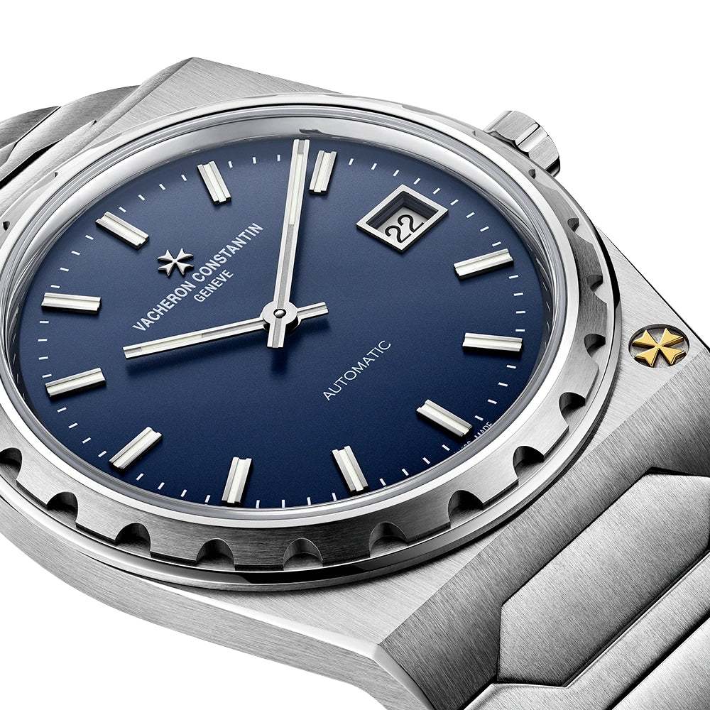 Vacheron Constantin Historiques 222 37mm Steel Blue Dial Mens Automatic Watch - Berry's Jewellers