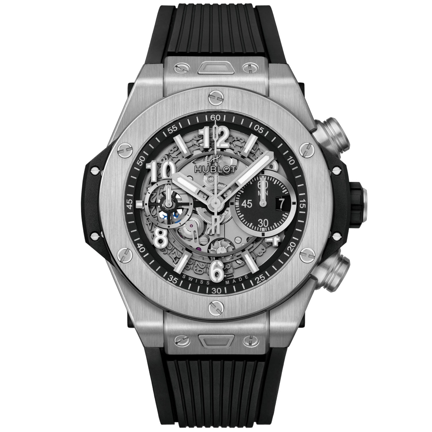 Big Bang Unico 44mm Titanium Automatic Strap Watch