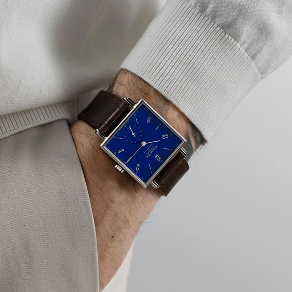 NOMOS Glashütte Tetra Blue Neomatik 175 Limited Edition Strap Watch - Berry's Jewellers