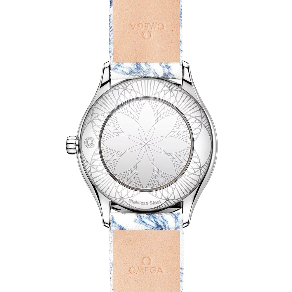OMEGA De Ville Tresor Mini 26mm Toile de Jouy Diamond Set Ladies Watch - Berry's Jewellers