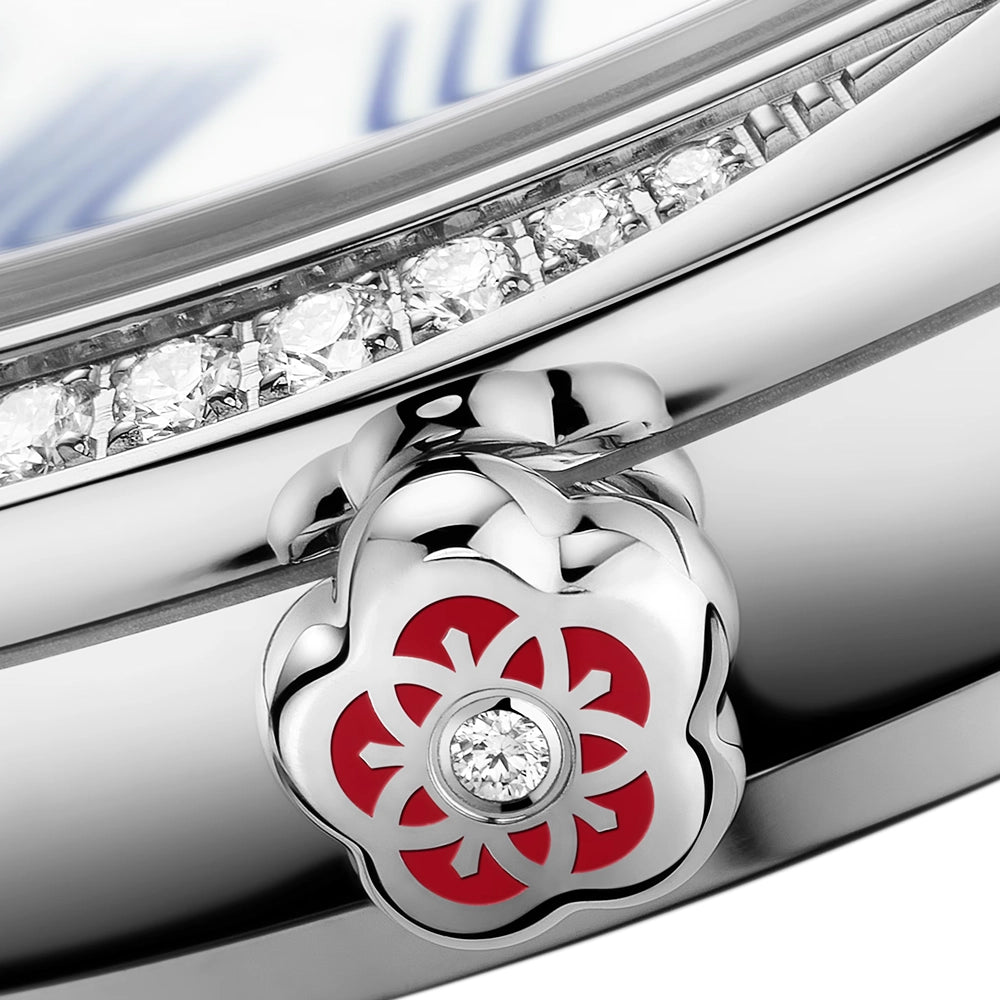 OMEGA De Ville Tresor Mini 26mm Toile de Jouy Diamond Set Ladies Watch - Berry's Jewellers