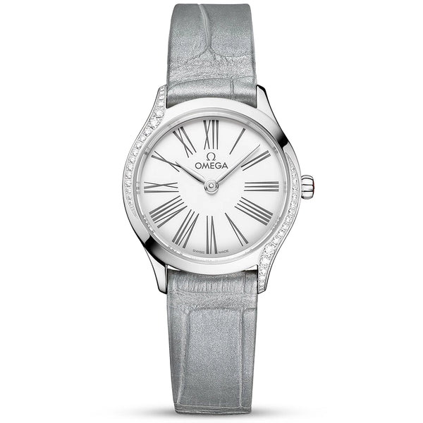 OMEGA De Ville Tresor Mini 26mm Diamond Set Ladies Strap Watch - Berry's Jewellers