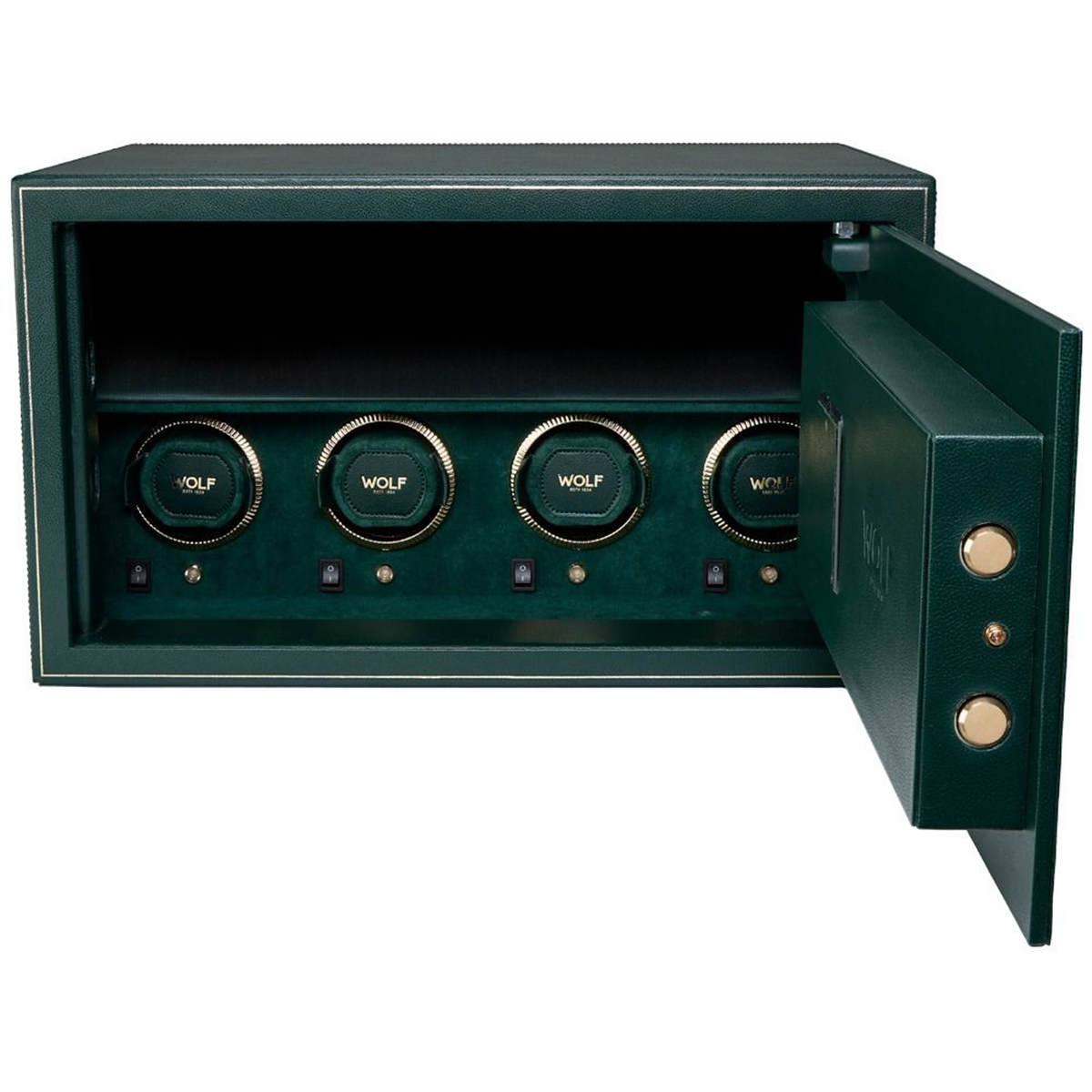 The Den Green 4 Piece Watch Winder Safe