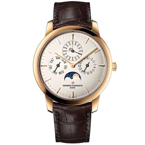 Vacheron Constantin Patrimony Perpetual Calendar Ultra-Thin 41mm 18ct Pink Gold Watch - Berry's Jewellers
