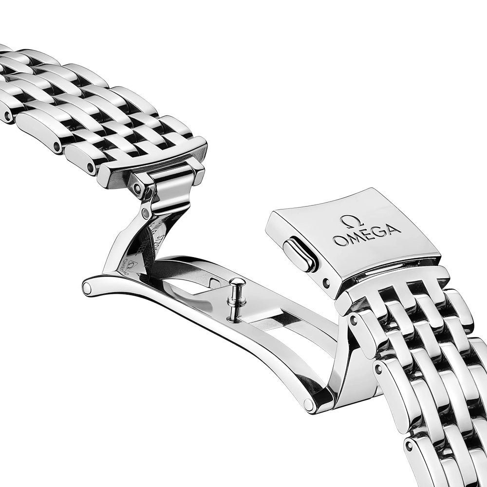 OMEGA De Ville Prestige 30mm Rose Silvery Dial Ladies Bracelet Watch - Berry's Jewellers