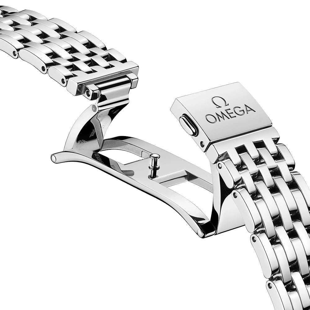 OMEGA De Ville Prestige Small Seconds 41mm Salmon Dial Automatic Bracelet Watch - Berry's Jewellers