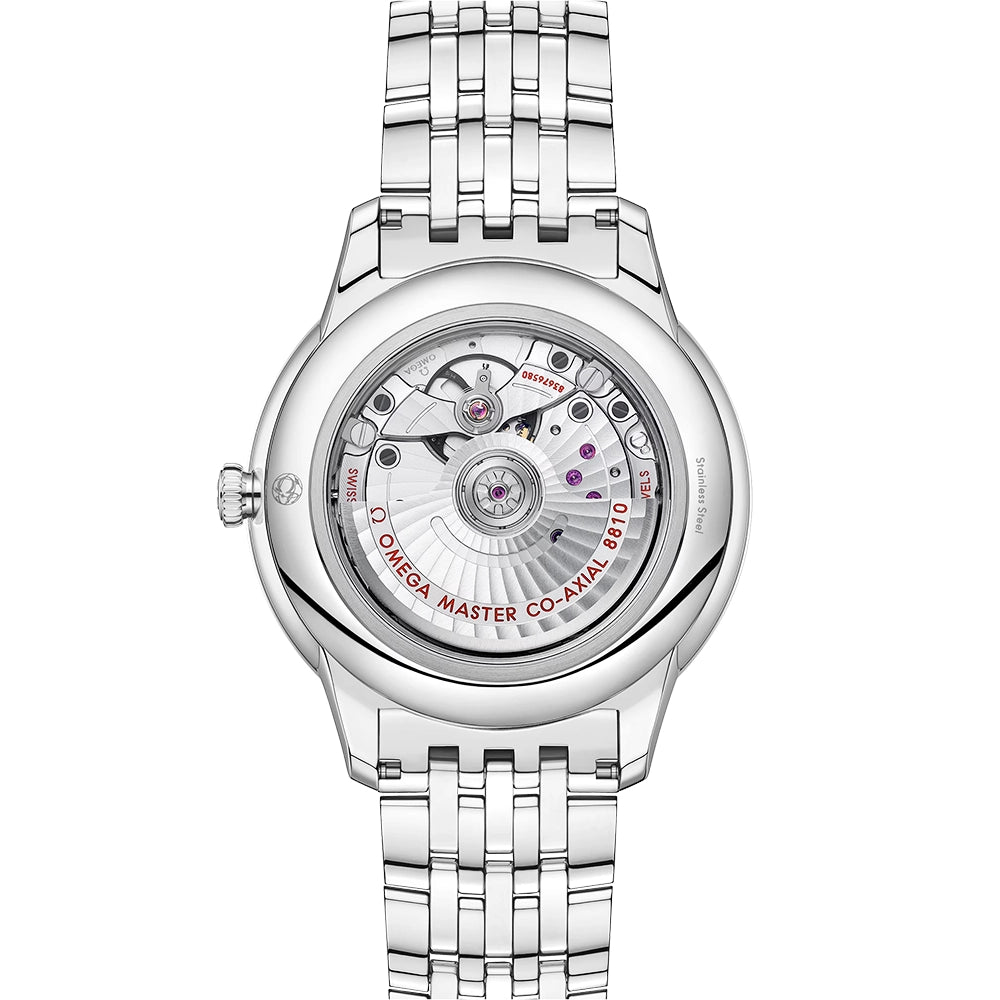 OMEGA De Ville Prestige Small Seconds 41mm Salmon Dial Automatic Bracelet Watch - Berry's Jewellers
