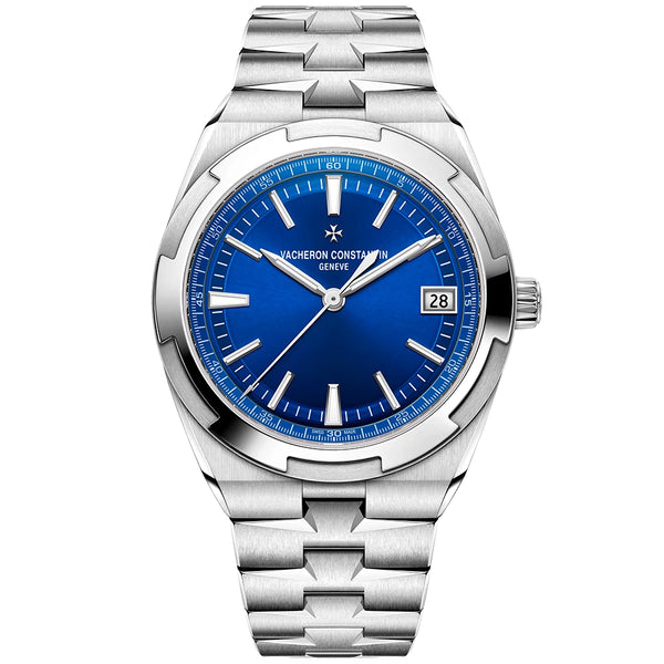Vacheron Constantin Overseas Self-Winding 41mm Steel Blue Dial Mens Bracelet Watch - Berry's Jewellers
