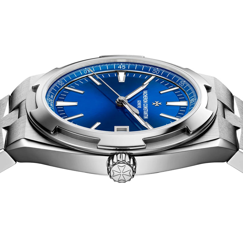 Vacheron Constantin Overseas Self-Winding 41mm Steel Blue Dial Mens Bracelet Watch - Berry's Jewellers