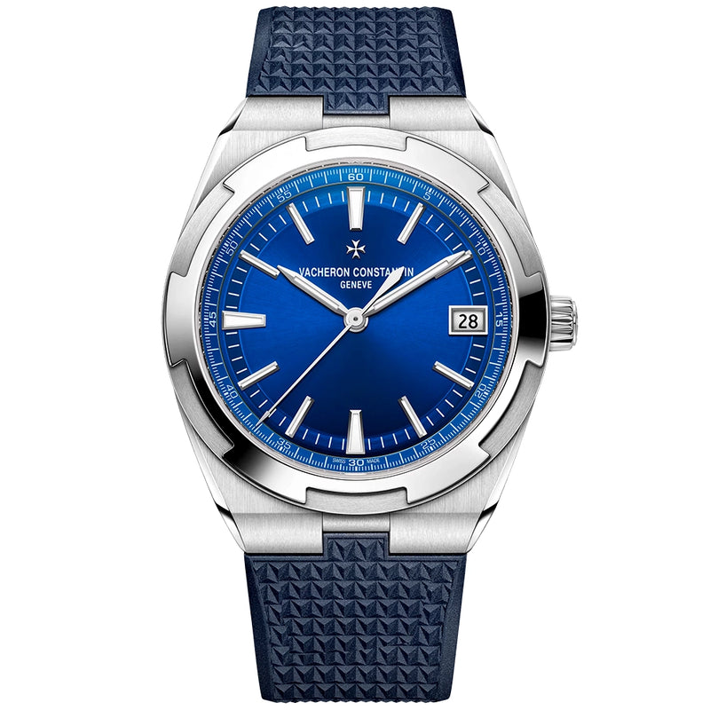 Vacheron Constantin Overseas Self-Winding 41mm Steel Blue Dial Mens Bracelet Watch - Berry's Jewellers