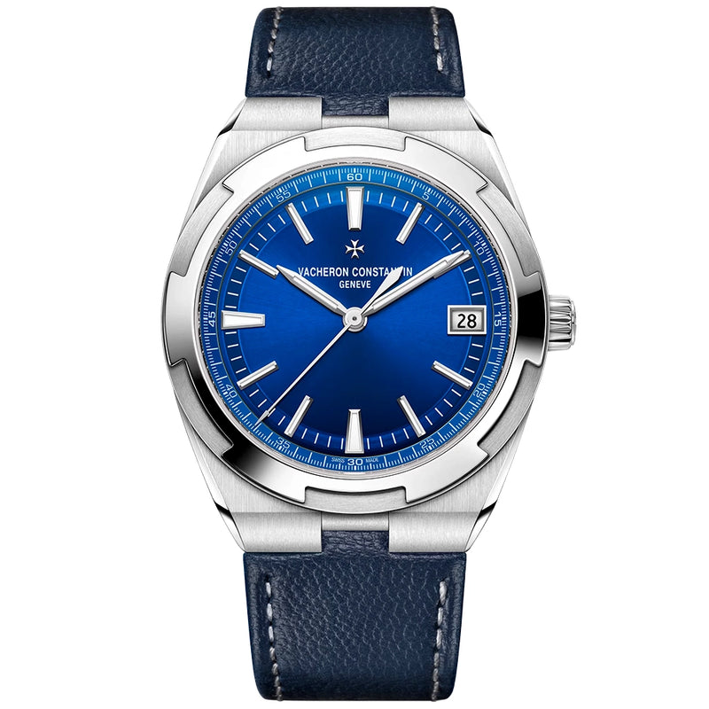 Vacheron Constantin Overseas Self-Winding 41mm Steel Blue Dial Mens Bracelet Watch - Berry's Jewellers