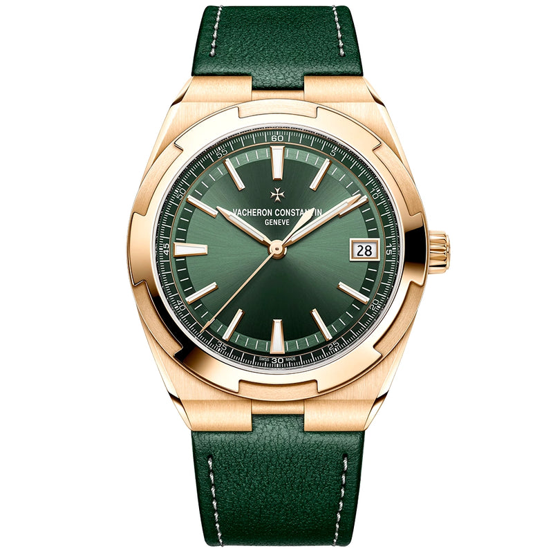 Vacheron Constantin Overseas Self-Winding 18ct Pink Gold Green Dial Automatic Men's Watch - Berry's Jewellers