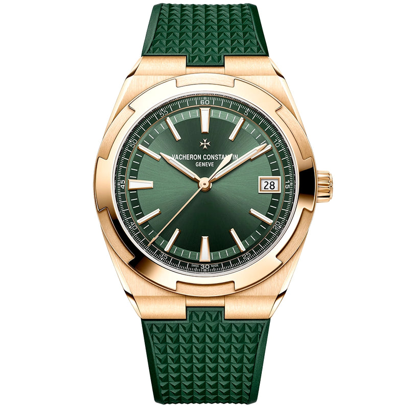 Vacheron Constantin Overseas Self-Winding 18ct Pink Gold Green Dial Automatic Men's Watch - Berry's Jewellers