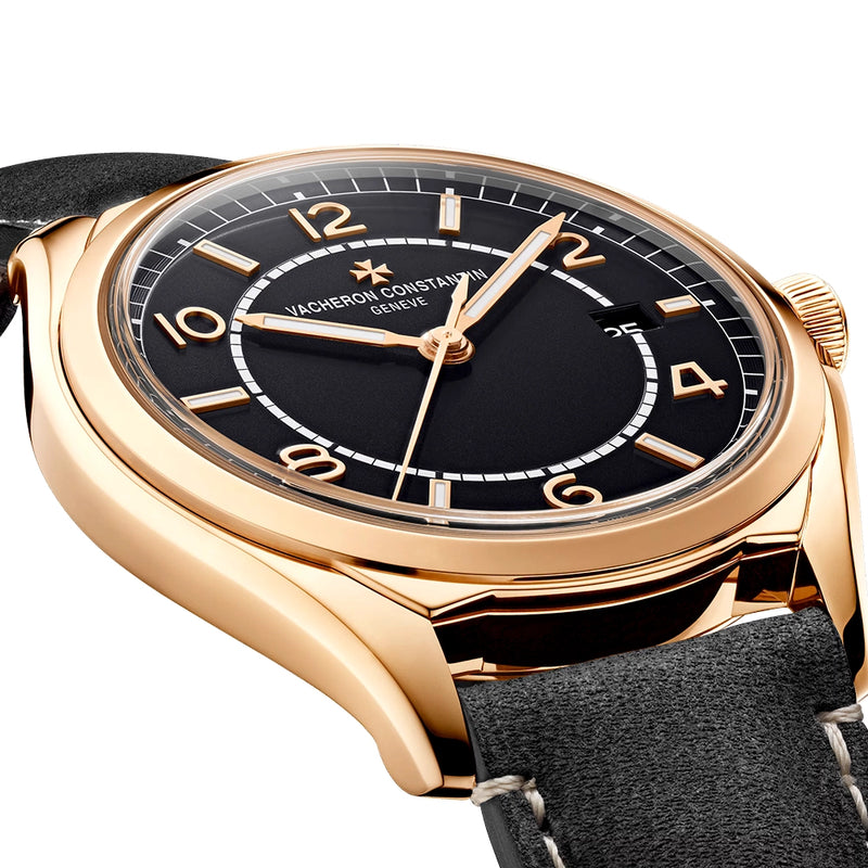 Vacheron Constantin Fiftysix Self-Winding 40mm 18ct Pink Gold Black Dial Watch - Berry's Jewellers