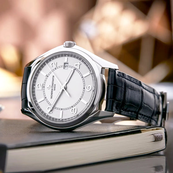 Vacheron Constantin Fiftysix Self-Winding 40mm Steel Silver Arabic Dial Mens Strap Watch - Berry's Jewellers