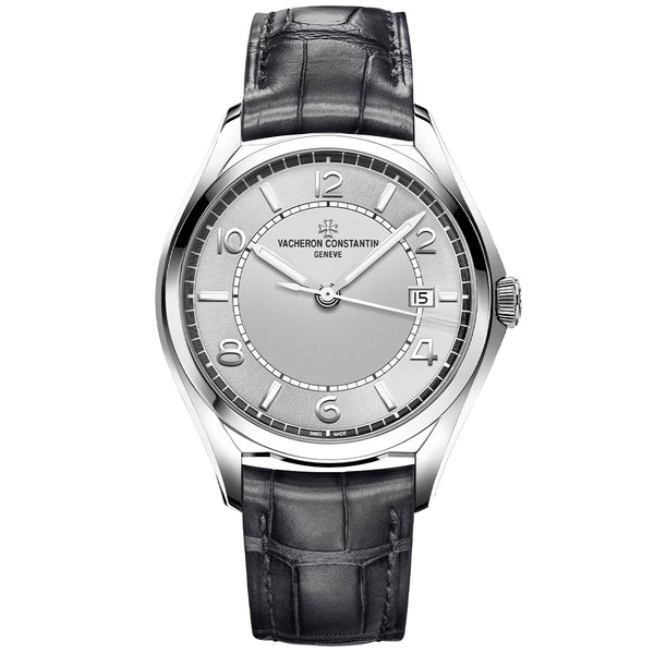 Vacheron Constantin Fiftysix Self-Winding 40mm Steel Silver Arabic Dial Mens Strap Watch - Berry's Jewellers