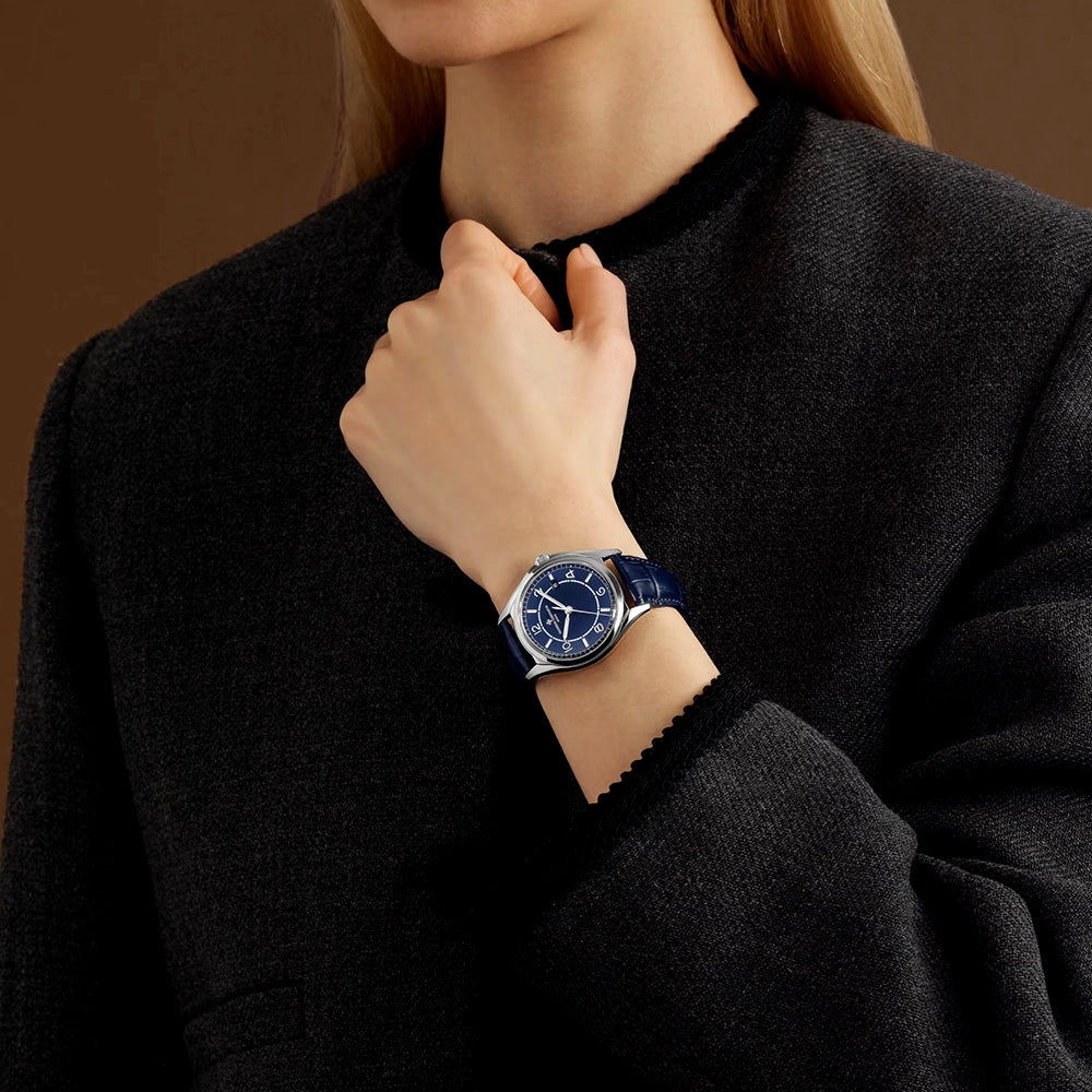 Vacheron Constantin Fiftysix Self-Winding 40mm Petrol Blue Dial Mens Strap Watch - Berry's Jewellers