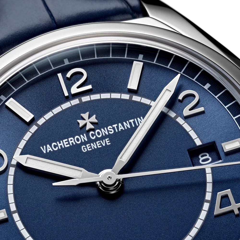 Vacheron Constantin Fiftysix Self-Winding 40mm Petrol Blue Dial Mens Strap Watch - Berry's Jewellers
