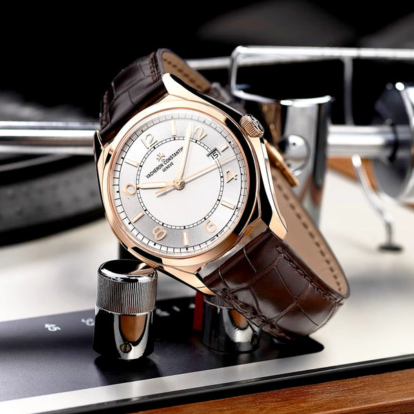 Vacheron Constantin Fiftysix Self-Winding 40mm 18ct Pink Gold Men's Strap Watch - Berry's Jewellers