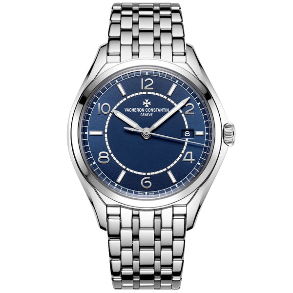 Vacheron Constantin Fiftysix Self-Winding 40mm Petrol Blue Dial Mens Bracelet Watch - Berry's Jewellers