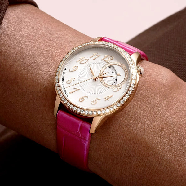Vacheron Constantin Egerie Self-Winding 18ct Pink Gold Diamond Set Ladies Strap Watch - Berry's Jewellers