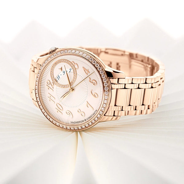 Vacheron Constantin Egerie Self-Winding 18ct Pink Gold Diamond Set Ladies Bracelet Watch - Berry's Jewellers
