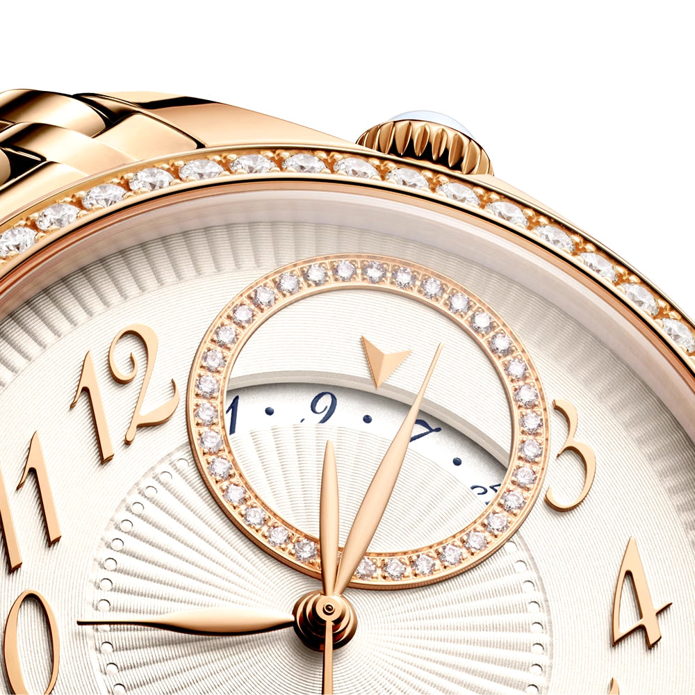 Vacheron Constantin Egerie Self-Winding 18ct Pink Gold Diamond Set Ladies Bracelet Watch - Berry's Jewellers