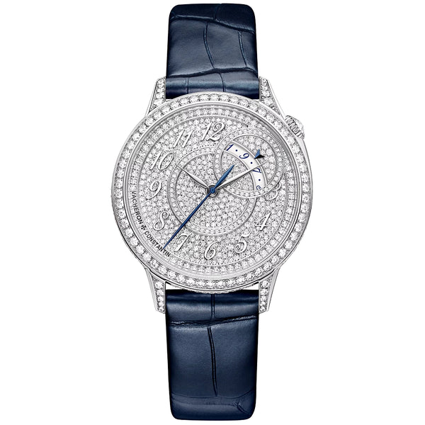 Vacheron Constantin Egerie Self-Winding 18ct White Gold Diamond Set Ladies Strap Watch - Berry's Jewellers