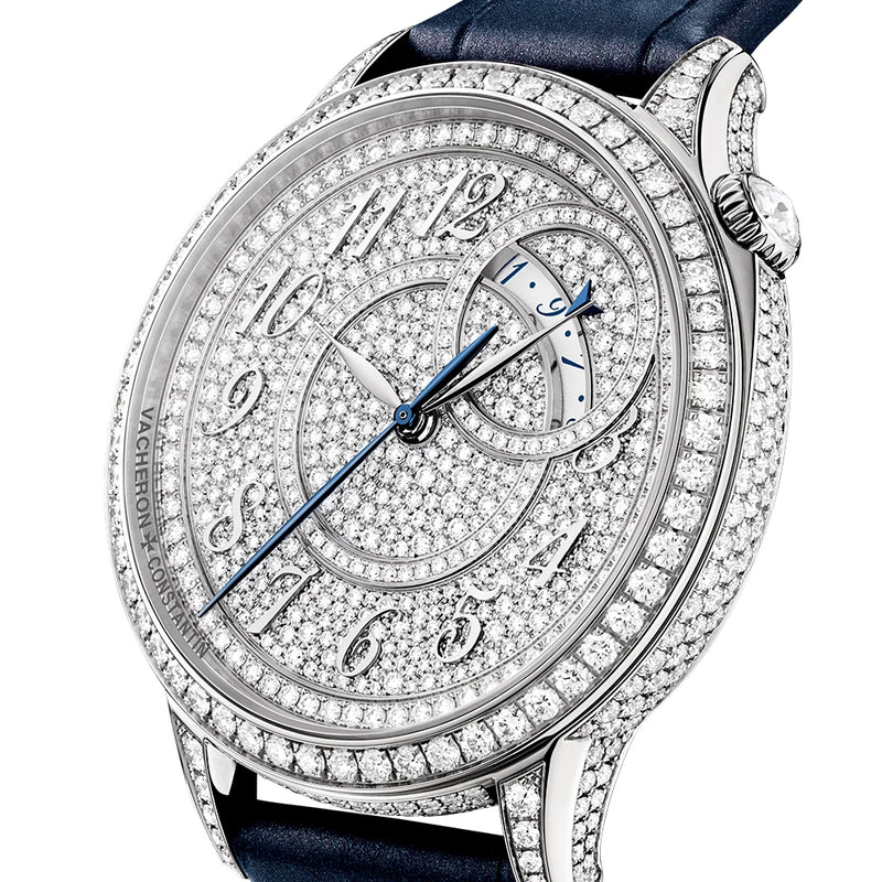 Vacheron Constantin Egerie Self-Winding 18ct White Gold Diamond Set Ladies Strap Watch - Berry's Jewellers