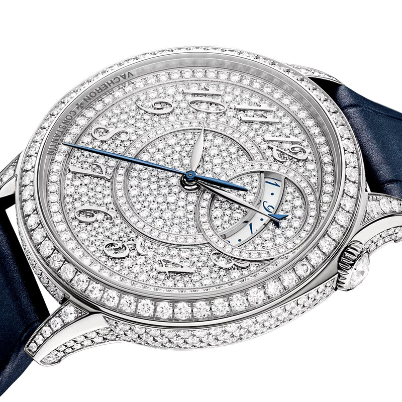 Vacheron Constantin Egerie Self-Winding 18ct White Gold Diamond Set Ladies Strap Watch - Berry's Jewellers