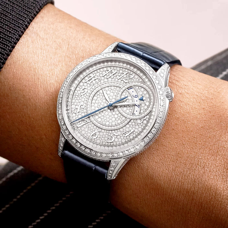 Vacheron Constantin Egerie Self-Winding 18ct White Gold Diamond Set Ladies Strap Watch - Berry's Jewellers