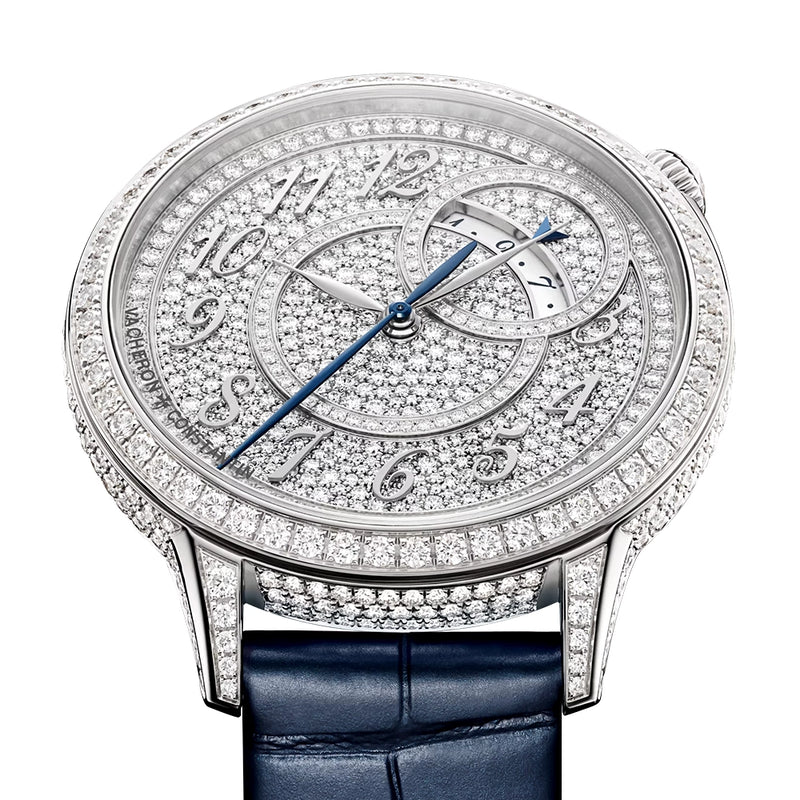 Vacheron Constantin Egerie Self-Winding 18ct White Gold Diamond Set Ladies Strap Watch - Berry's Jewellers