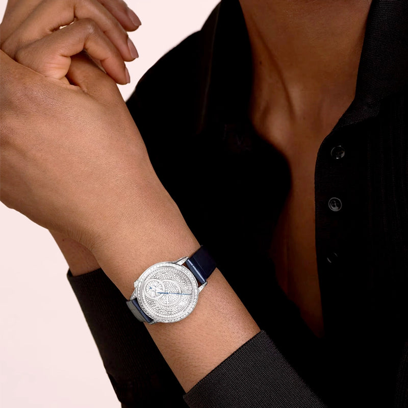 Vacheron Constantin Egerie Self-Winding 18ct White Gold Diamond Set Ladies Strap Watch - Berry's Jewellers