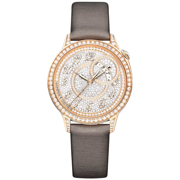 Vacheron Constantin Egerie Self-Winding 18ct Pink Gold Diamond Set Ladies Strap Watch - Berry's Jewellers
