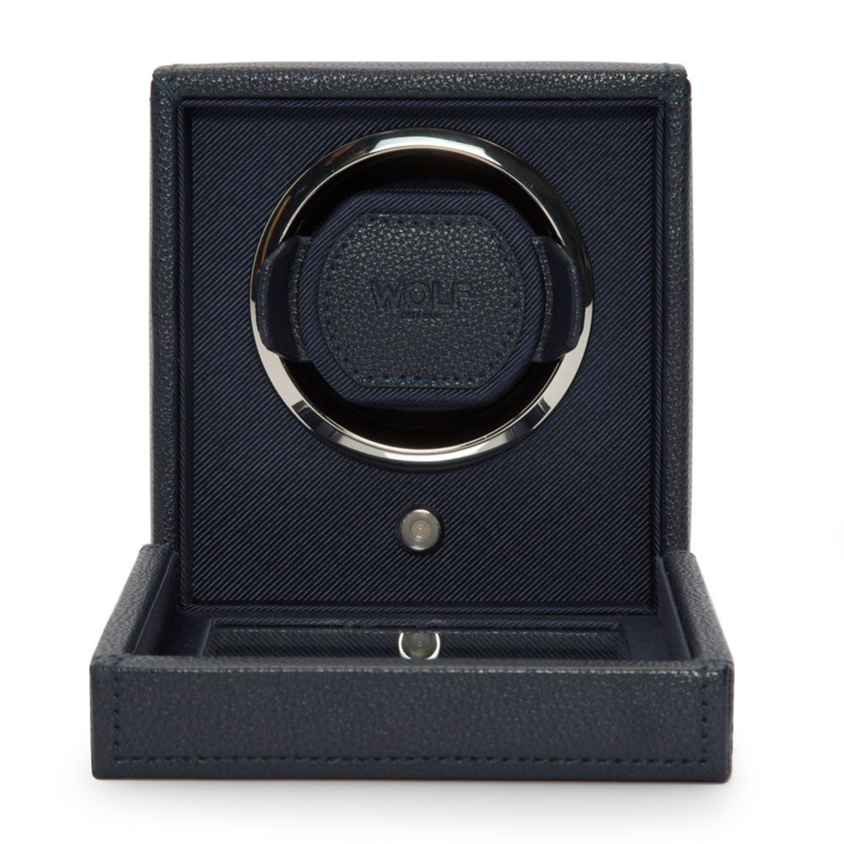 Cub Navy Single Watch Winder With Cover