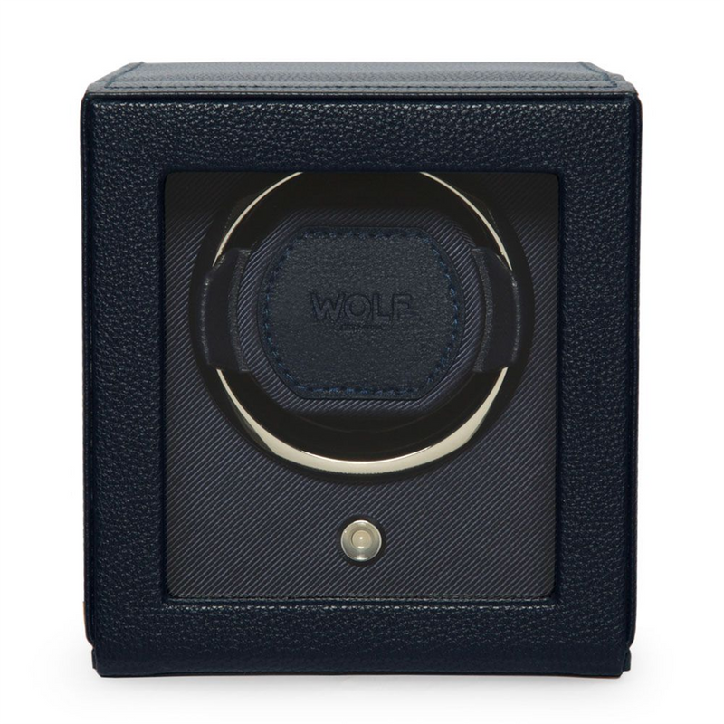 Cub Navy Single Watch Winder With Cover